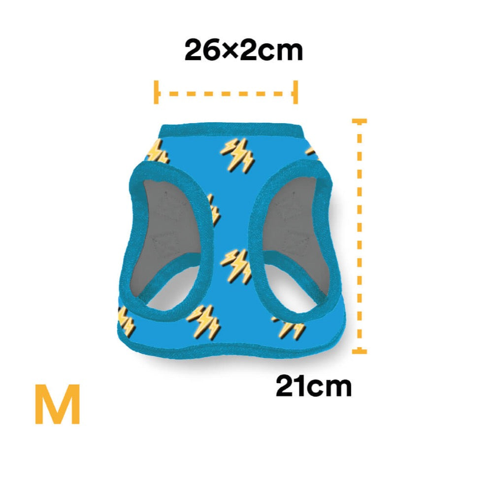 Pechera Para Perro Con Diseños Divertidos Full Print, De Fácil Transpiración y Muy Cómoda. Color Celeste