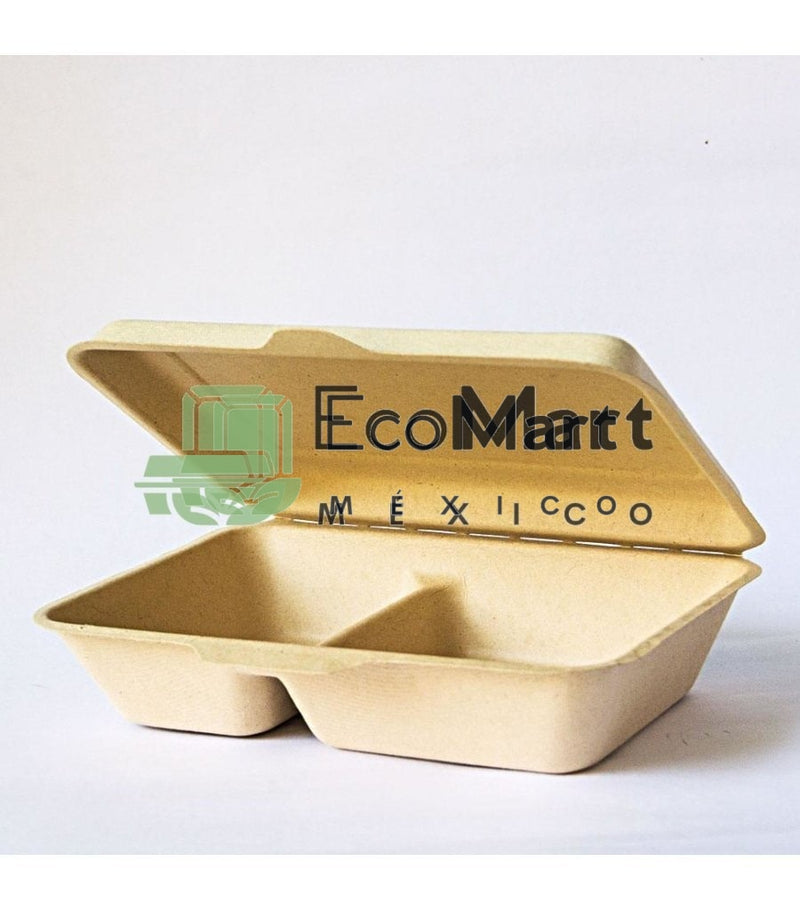 Almeja 9X6 2 Div Bagazo de Trigo 500 piezas - Eco Mart México