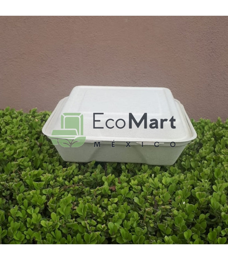 Almeja 9X9 Bagazo de Trigo 200 piezas - EcoMart México Ecoempaques