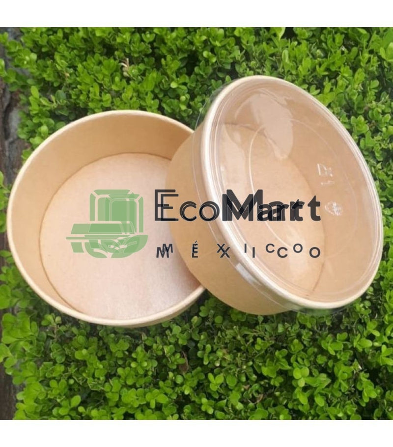 COMBO BOWL KRAFT 40 OZ + TAPAS RPET X200 JUEGOS - Eco Mart México
