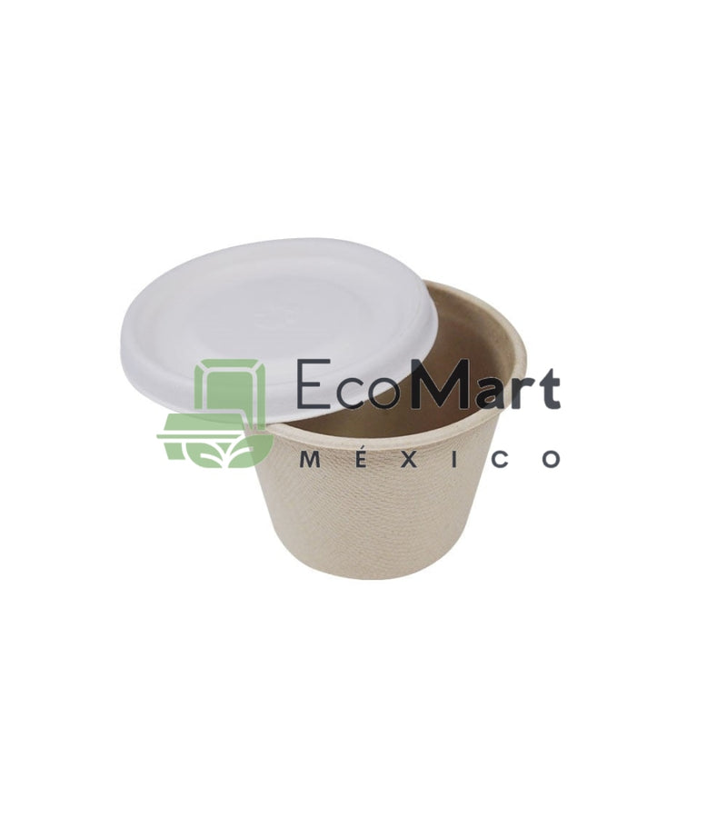 COMBO Souffle Caña 5 oz + Tapas - EcoMart México Ecoempaques Compostables