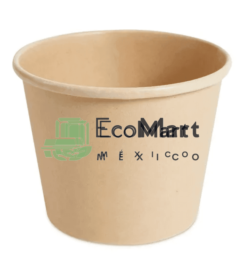 Envase Bambú 21 oz 500 piezas - EcoMart México Ecoempaques
