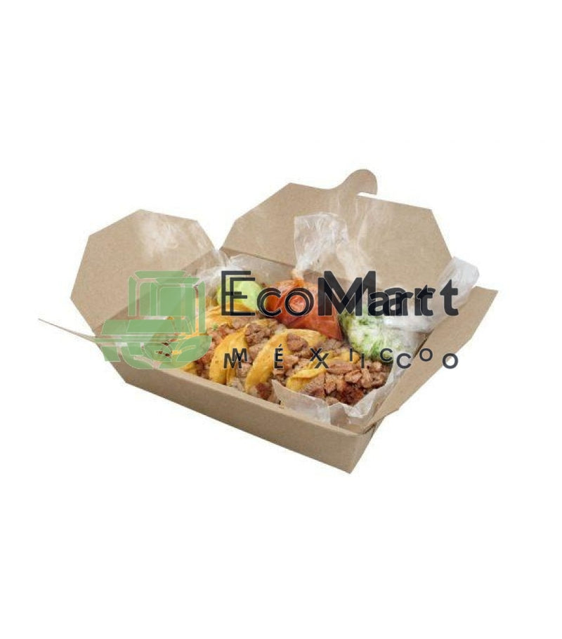 KRAFT BOX TO GO 60 OZ X500 PIEZAS - Eco Mart México