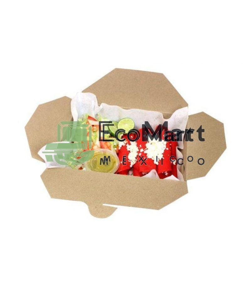 KRAFT BOX TO GO 60 OZ X500 PIEZAS - Eco Mart México