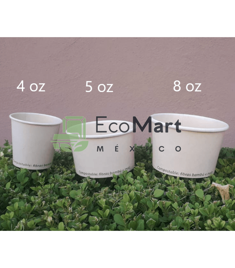 Nevero bambú 4 oz + PLA X1000 PIEZAS - Eco Mart Mexico