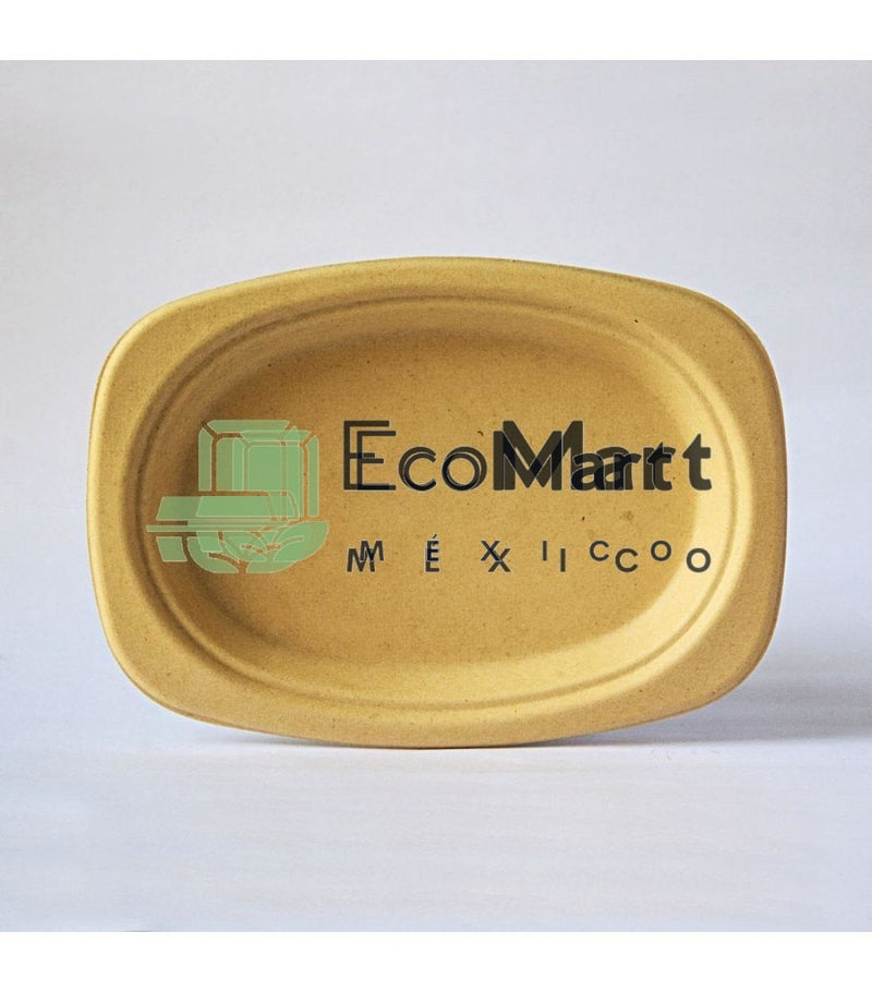 Ovalado 9" Bagazo de Trigo 1000 piezas - Eco Mart México
