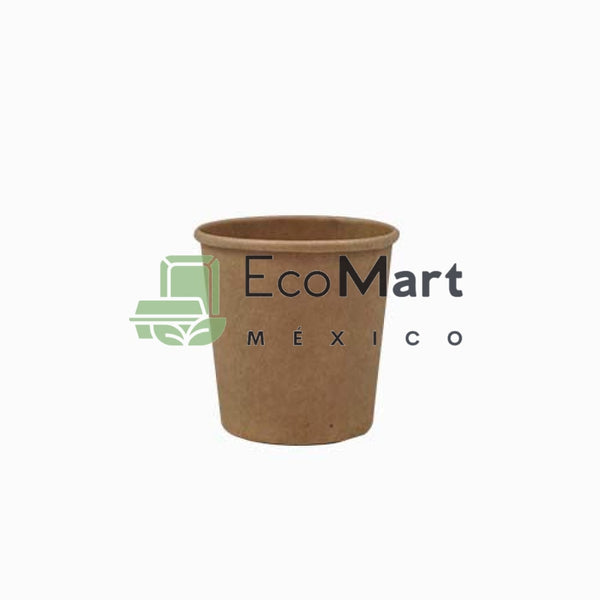 Vaso kraft 4 oz + PLA X1000 piezas - EcoMart México Ecoempaques